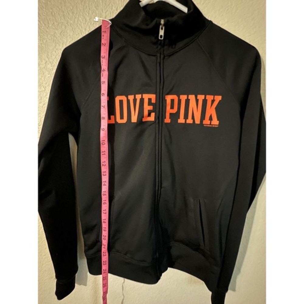 Victoria's Secret LOVE PINK Cowboys Win OSU Varsity Jacket Black & Orange SizeXS